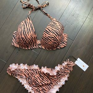 Shade & Shore Tiger Print Bikini